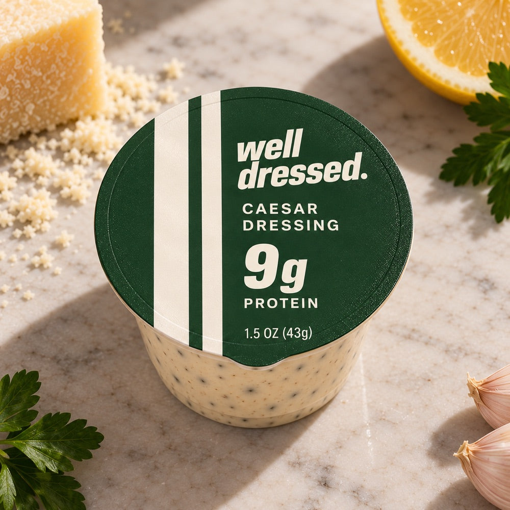 A Well Dressed Caesar Dressing cup, 1.5 oz